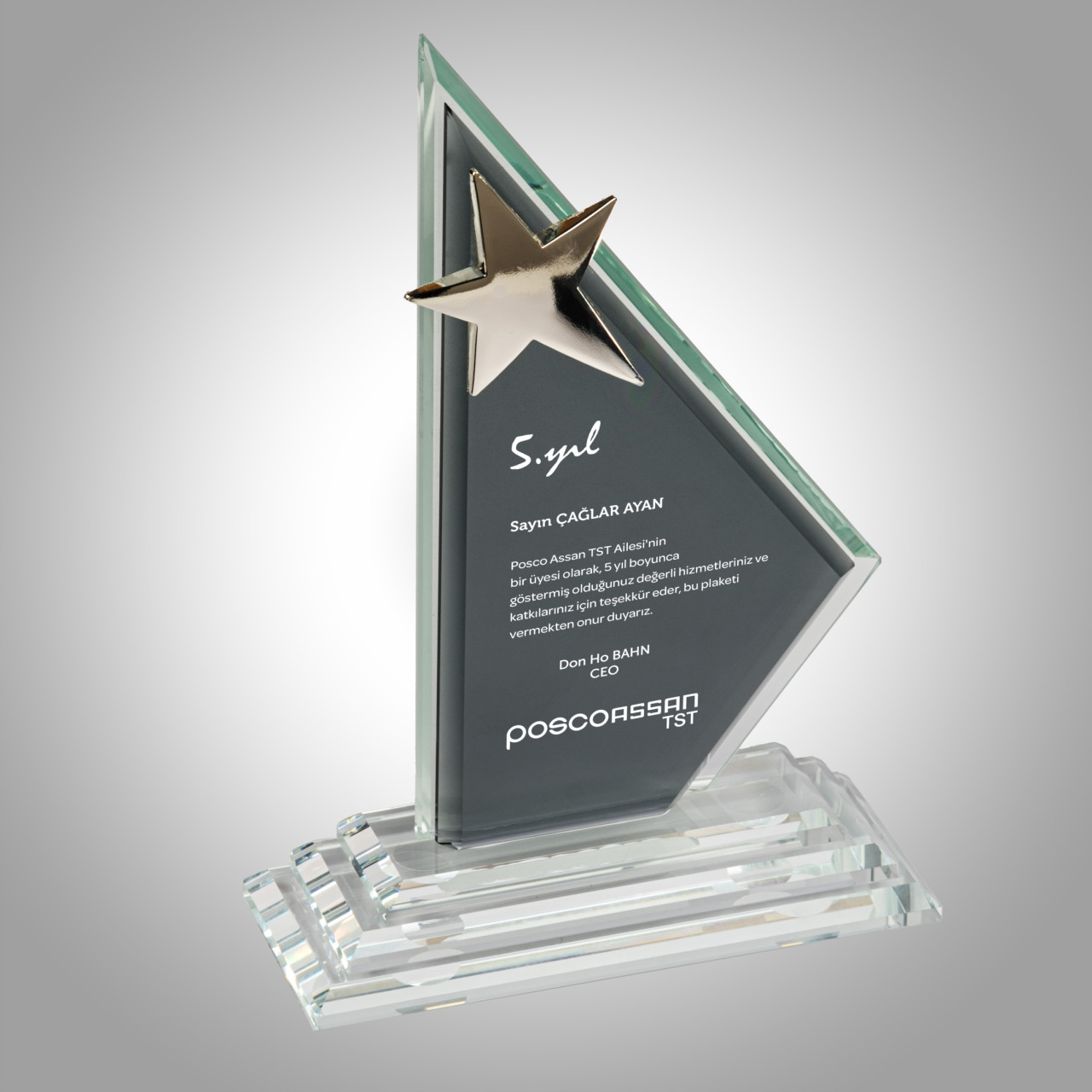 PB852 Kristal Plaket