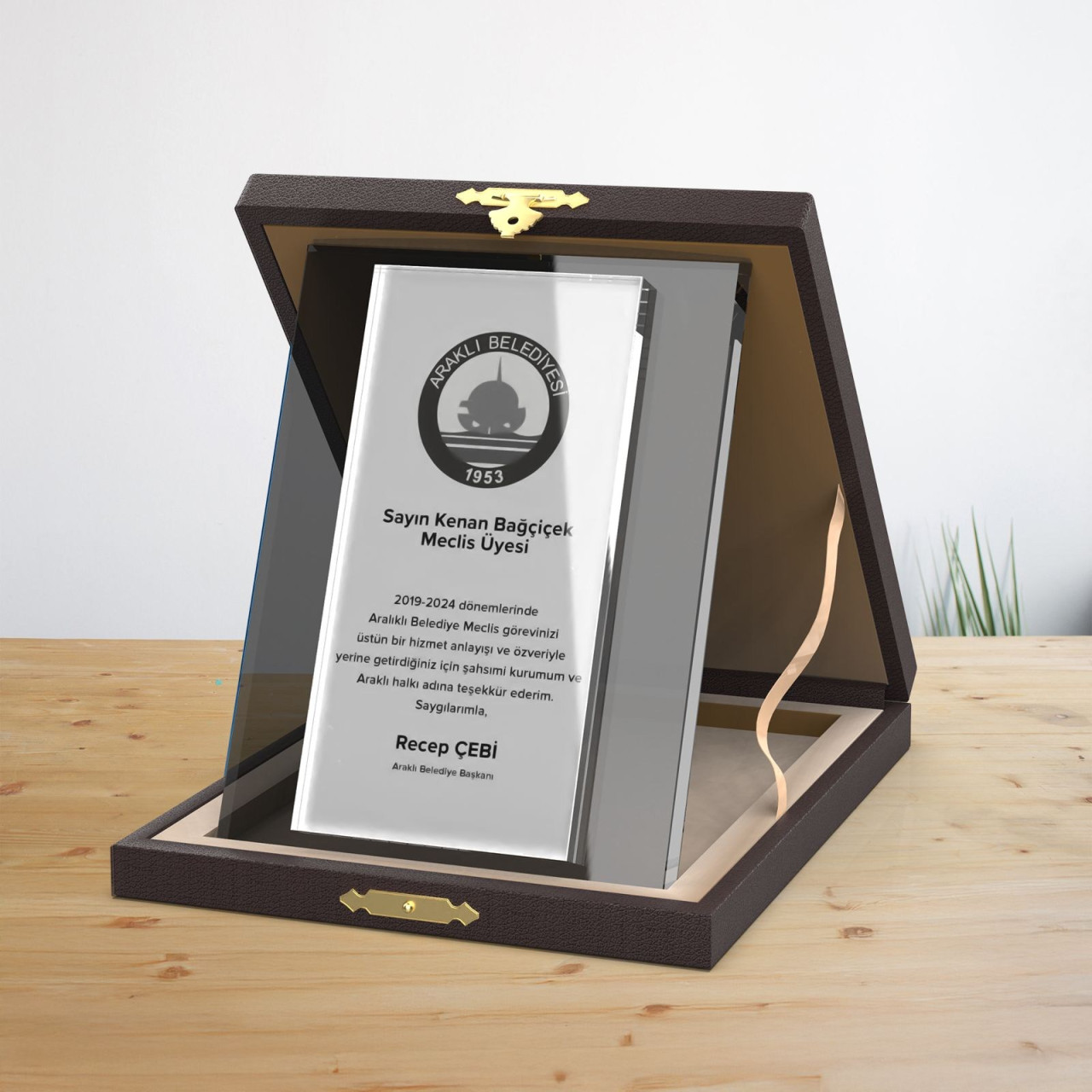 PB-252 Siyah Süblimasyonlu Plaket