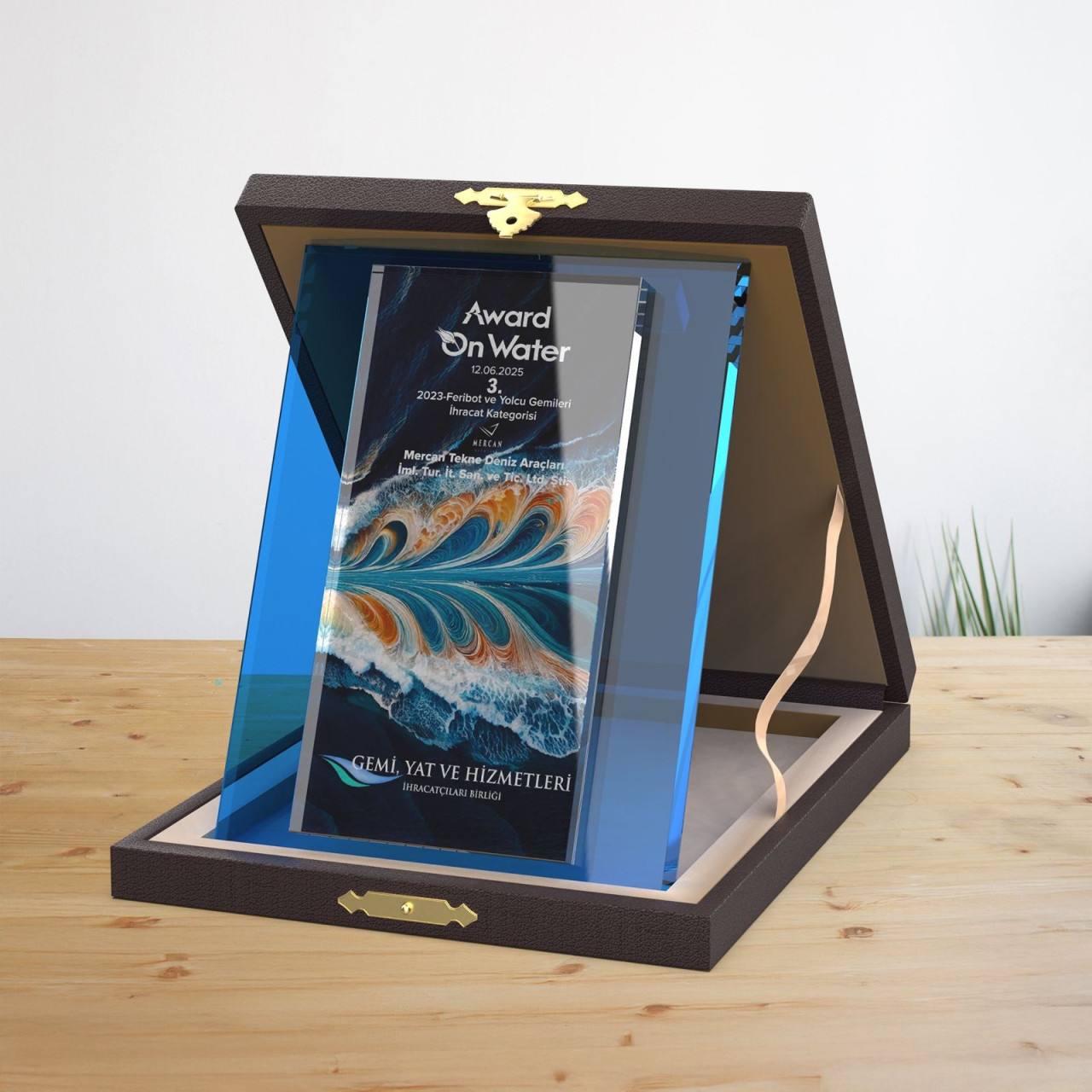 PB-255 Mavi Süblimasyonlu Plaket