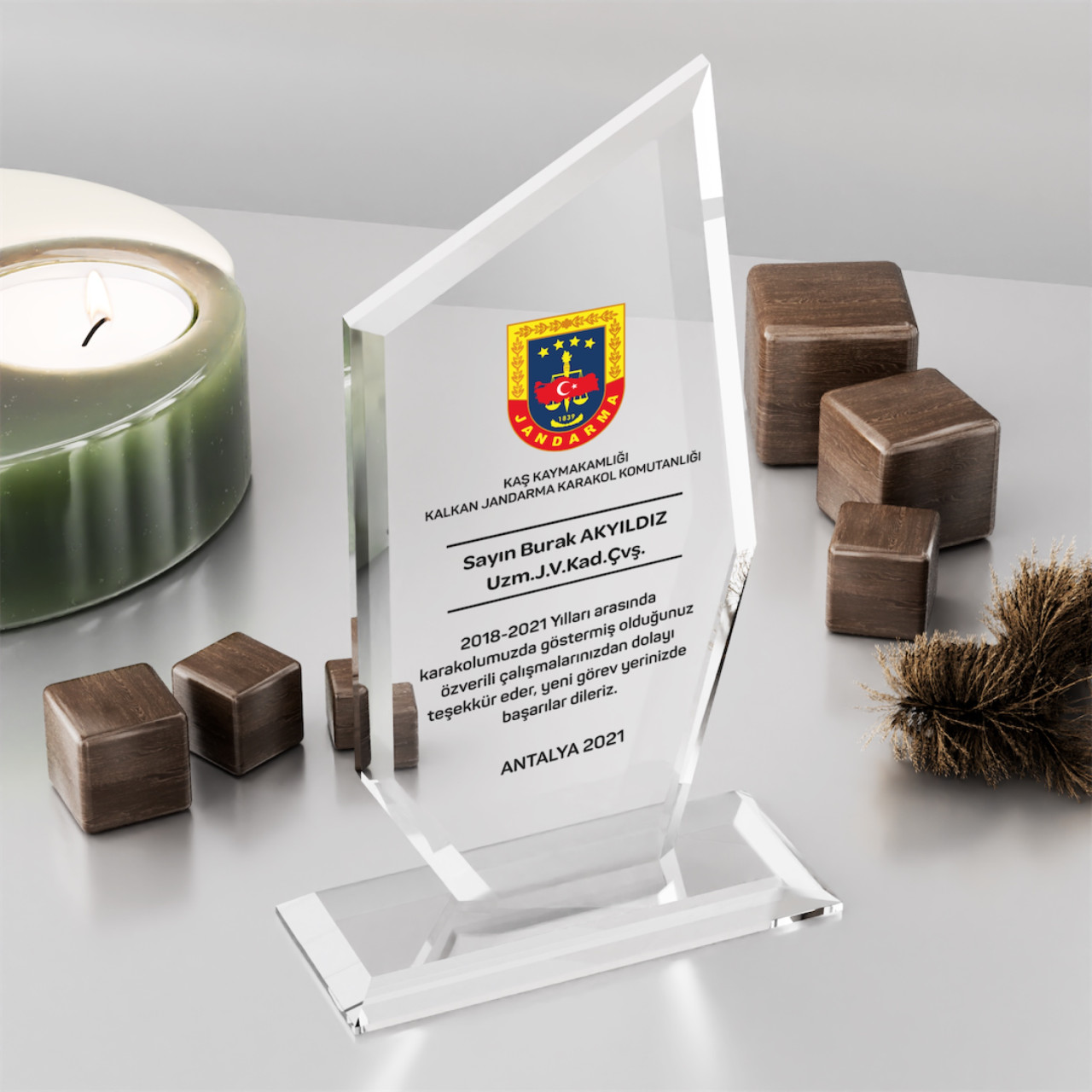 PB322 Kristal Plaket