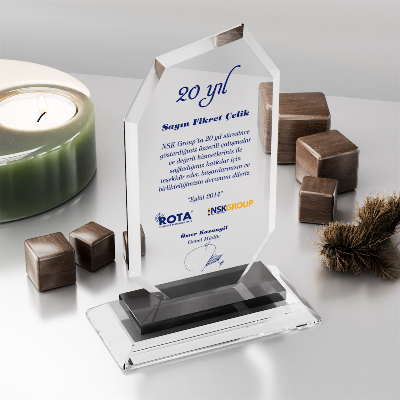 PB350 Kristal Plaket