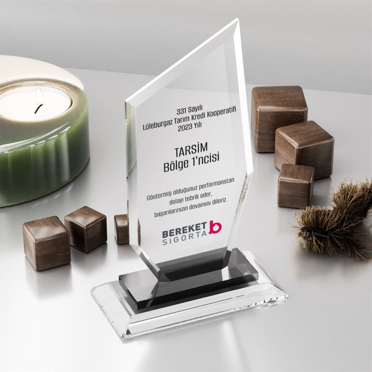 PB352 Kristal Plaket