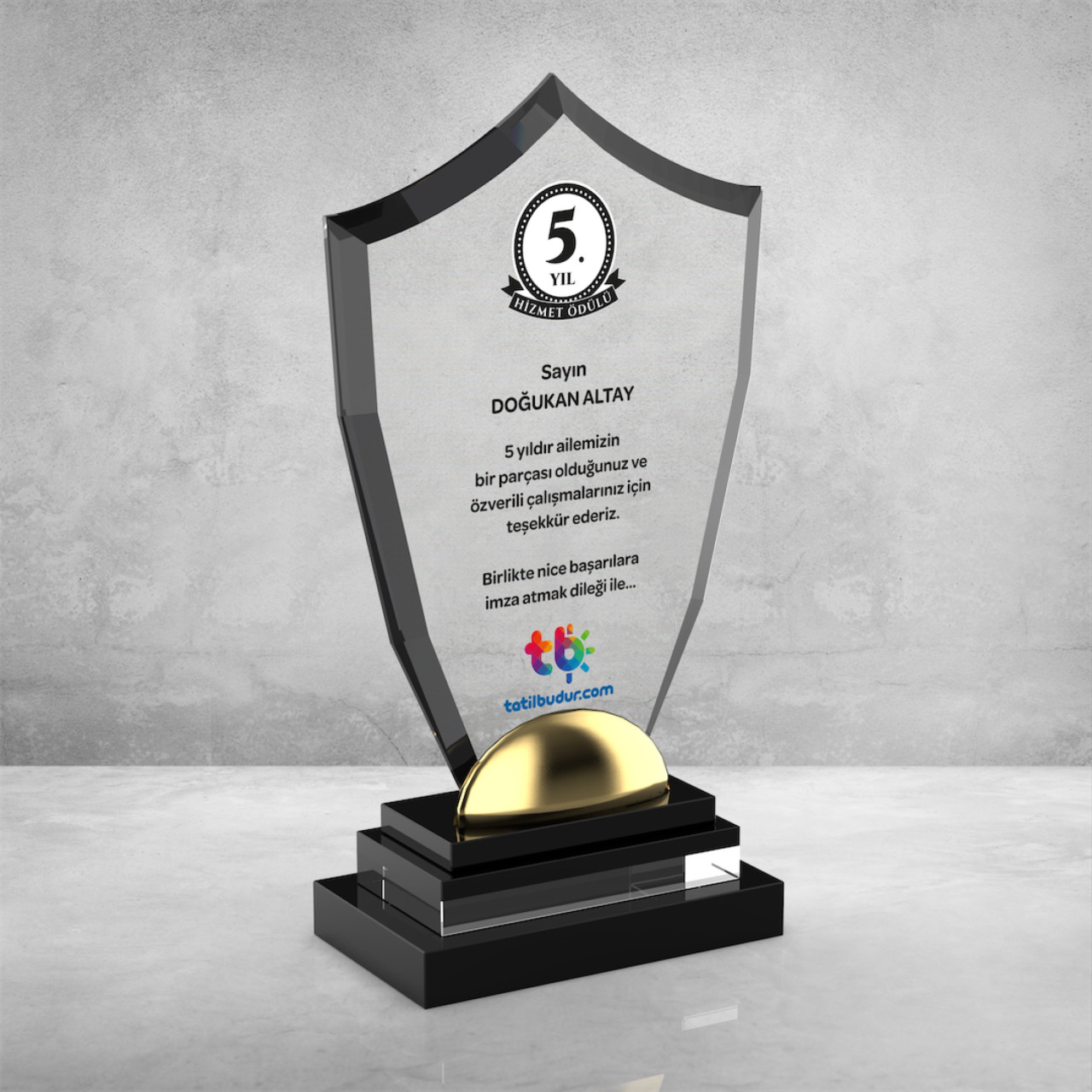 PB706 Kristal Plaket