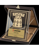 PB2001 Altın Yaldız Kristal Plaket