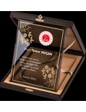 PB2012 Altın Yaldız Kristal Plaket