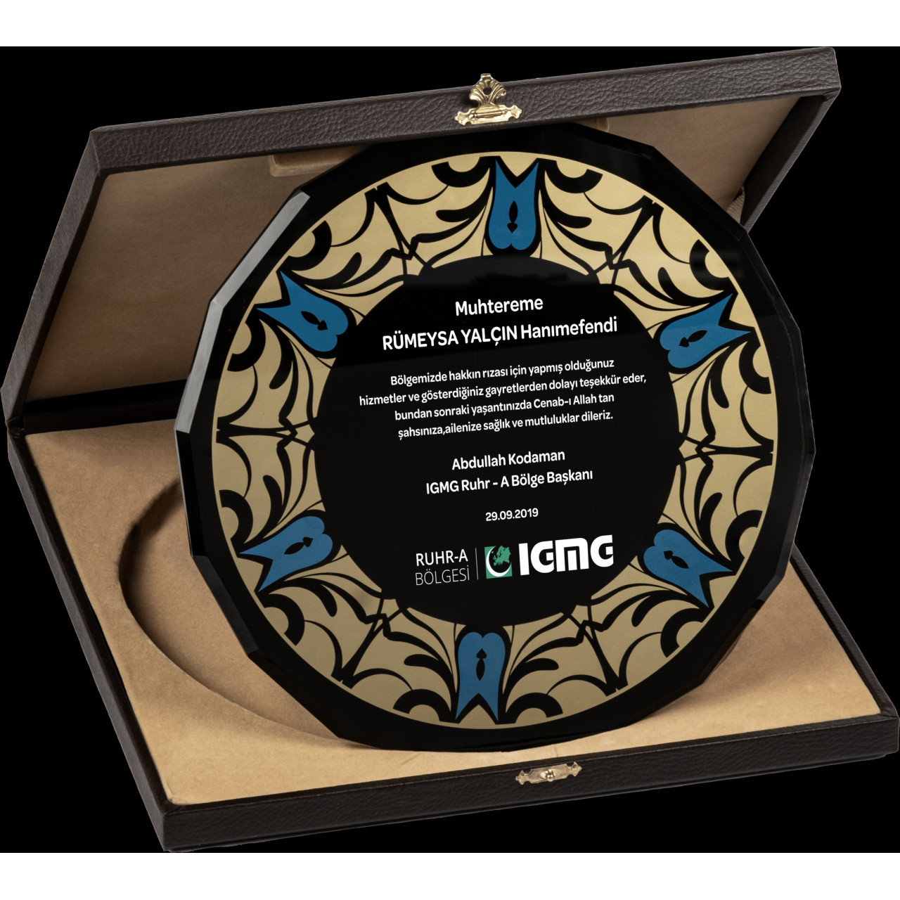 PB1508 Tabak Kristal Plaket