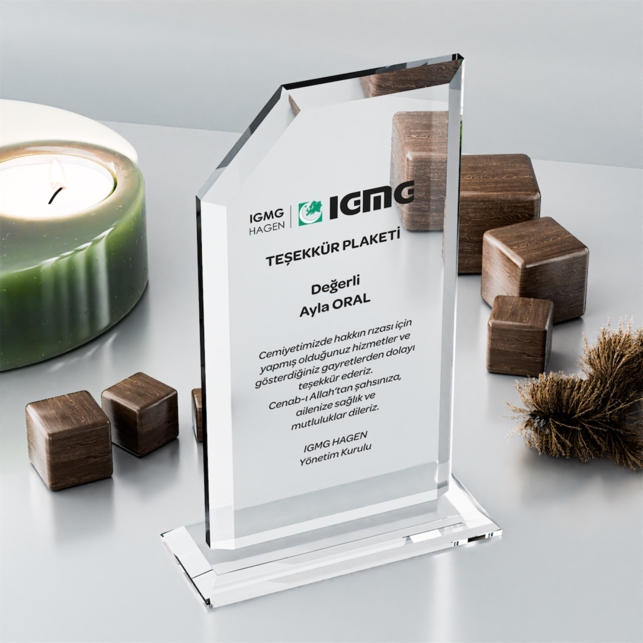 PB304 Kristal Plaket